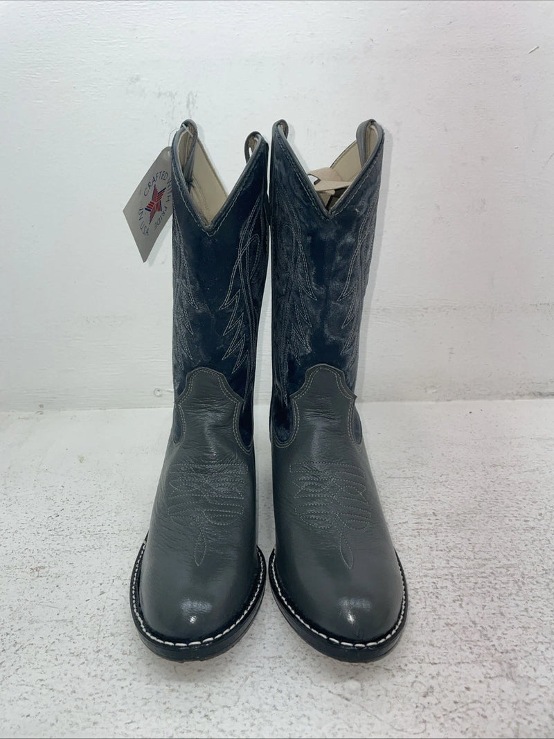 New Children’s Gray Texas Brand Cowboy Boots. B 2102 5 D. 2-81