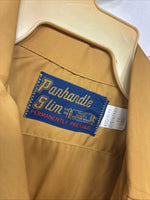 New Women’s Panhandle Slim Yellow Long Sleeve Button Up Size 10 KK-4