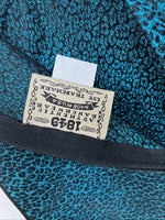 New Women’s 1849 RanchWear Blue Cheetah Print Zip Up Vest Small YY-45