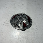 New Women’s Western Express Inc. Horsehead Belt Buckle Red. S15 A-94