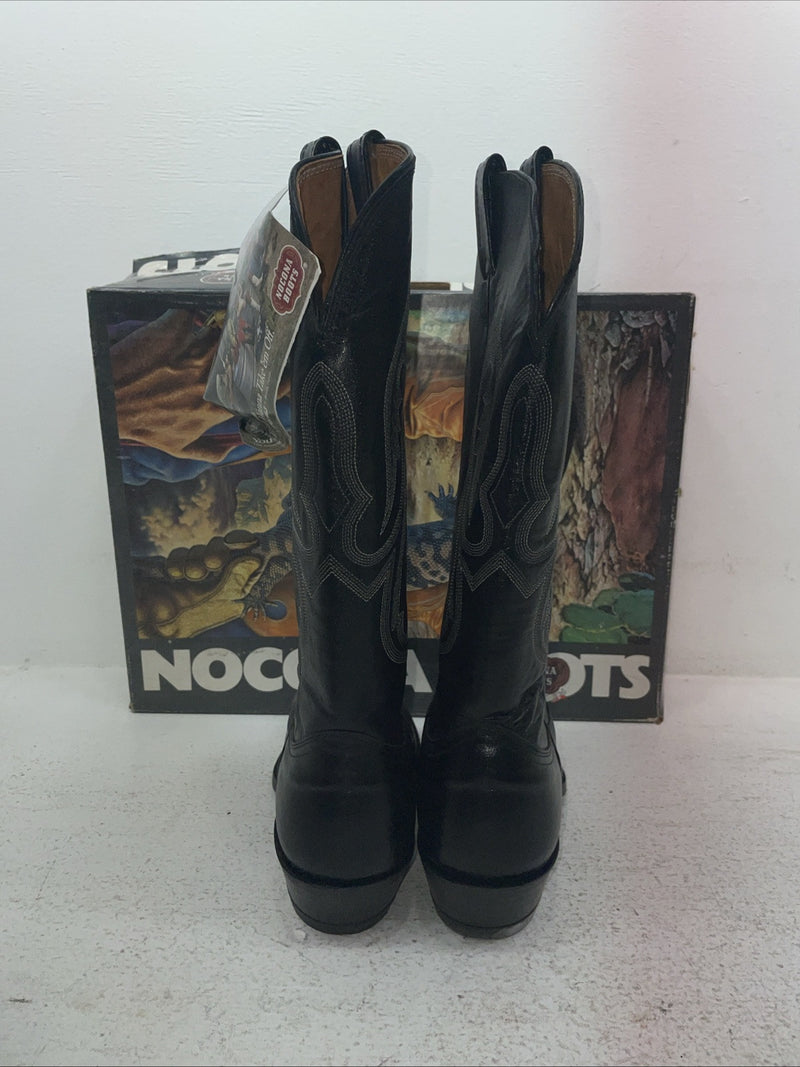 New Men’s Black Nocona Cowboy Boots. 8001 7.5 7 1/2 E E E. 3-152