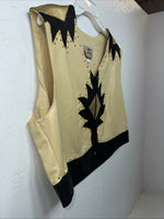 New Women’s 1849 Authentic Ranchwear Yellow Western Show Vest XXL #3325 UU-20