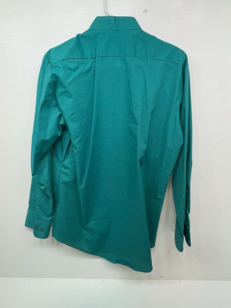 New Women’s Green Chaplin Long Sleeve Button Up Shirt M 3B-45