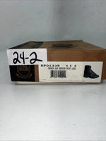 New Infant Dan Post Black Ostrich Print Lace Up Cowboy Boots. 4.5  4 1/2 D. 24-2