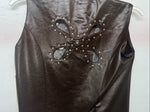 New Women’s Brown 1849 Authentic Ranchwear Show Vest XS G-609