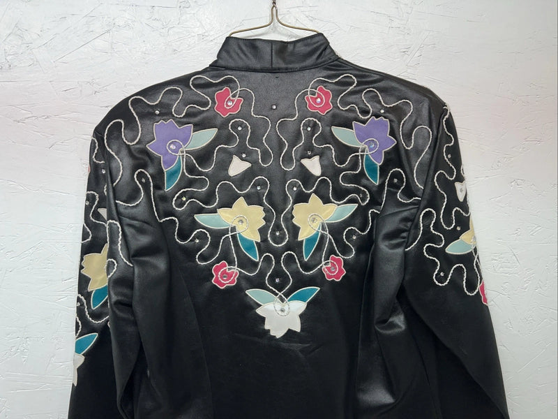 New Women’s Black Wildfire Western Show Jacket XS #77872 G-604