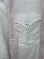 New Boys ELY Cattleman White Long Sleeve Pearl Snap Size 10 DD-80