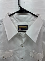 New Men’s Panhandle White Western Long Sleeve Pearl Snap 2XL E-71