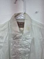 New Women’s Rockmount White Designed Short Sleeve Pearl Snap Size 0 YY-31