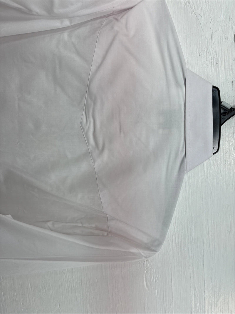 New Men’s ELY Cattleman Simple White Long Sleeve Pearl Snap 15.5 Medium K-56