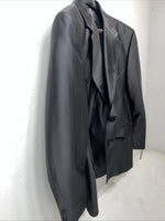 New Men’s Circle S Black Suit Jacket 46R #CC5091 S-607