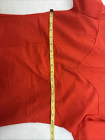 New H Bar C Orange Long Sleeve Half Zip Up Shirt Size Small TT-49