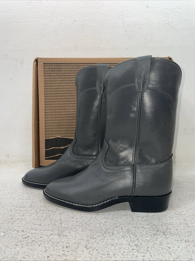 New Youth Grey Laredo Cowboy Boots. 23036 3.5 3 1/2. 22-45