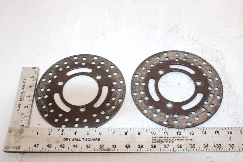 1996 Kawasaki Bayou 300 Oem Front Brake Rotor Pair 41080-1216 AK19