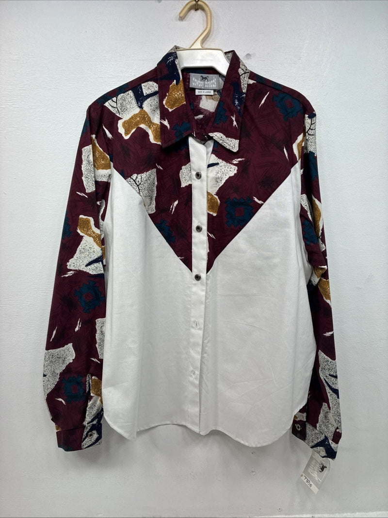 New Women’s Cowboy Threads Multicolor Long Sleeve Button Up XL II-44