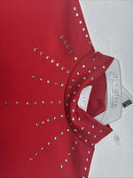 New Glassy Kowgirls Red Gem Long Sleeve Show Shirt Medium TT-103