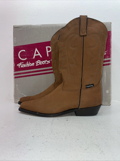 New Women’s Brown Capezio Cowboy Boots. L 551 8.5 8 1/2 M. 15-19