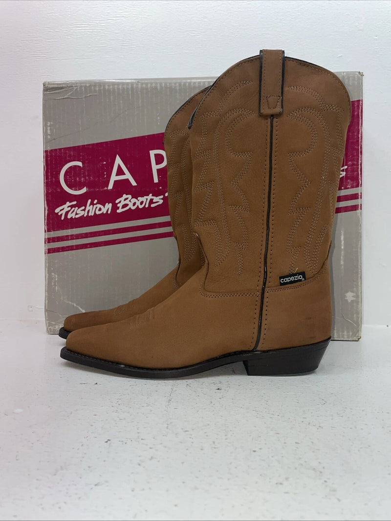 New Women’s Brown Capezio Cowboy Boots. L 551 8.5 8 1/2 M. 15-19