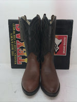 New Men’s Brown Texas Brand Cowboy Boots. 5101 8.5 8 1/2 D. 3-116