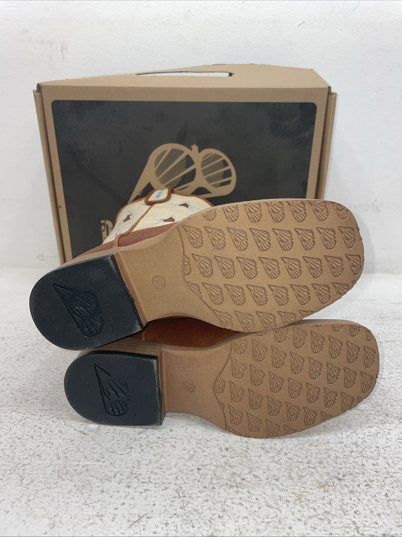 New Children’s Brown DBL Barrel Cowboy Boots. 4451402 13. 2-108