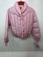 New Women’s Comfy Pink puffer Jacket Size 12 #05704 QQ-15 
