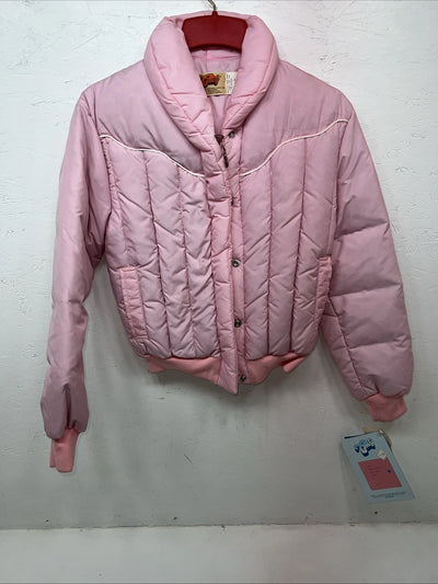 New Women’s Comfy Pink puffer Jacket Size 12 #05704 QQ-15