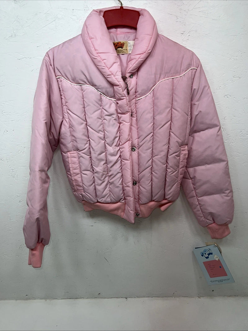 New Women’s Comfy Pink puffer Jacket Size 12 #05704 QQ-15 