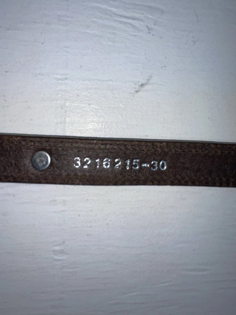 New Brown Genuine Leather Nocona Silver Pendent 30” Belt #3216215 NN-31