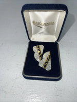 New Women’s Montana Silversmiths Gold Silver Black Collar Tips. CT4 A-37