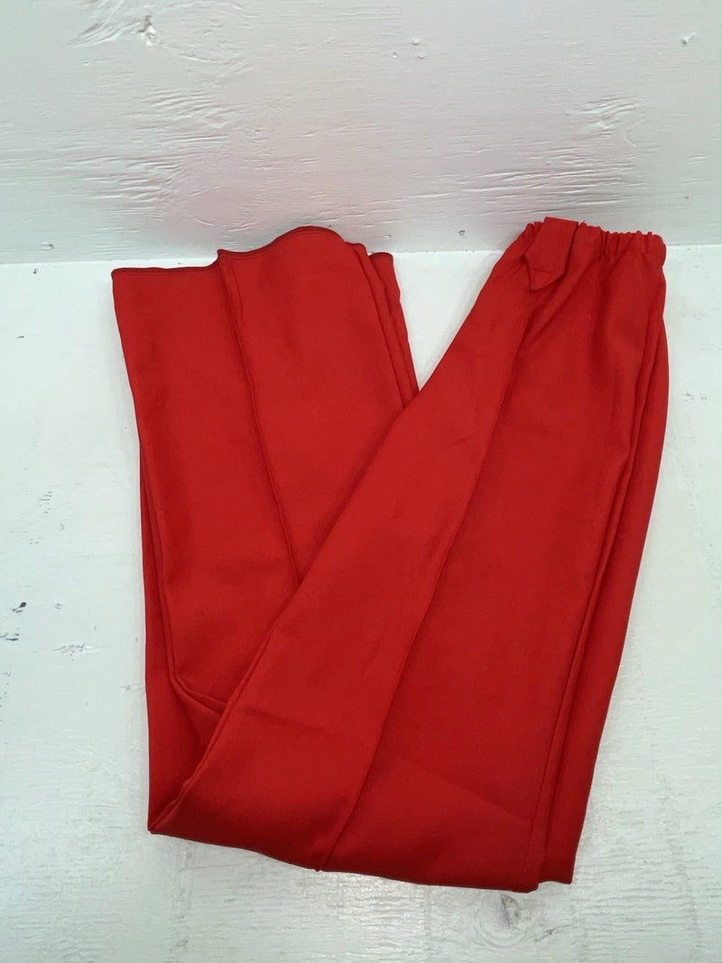 New Vintage Red Polyester Pants ZZ-54