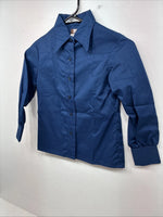 New Boys Fenton Navy Blue Long Sleeve Button Up Size 6 DD-131