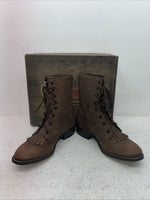 New Men’s Brown Lace Up Laredo Cowboy Boots. 1225 8 E E. 1-85