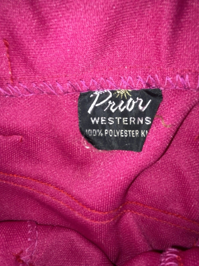 New Vintage Pink Prior Polyester Pants #2990 3A-96