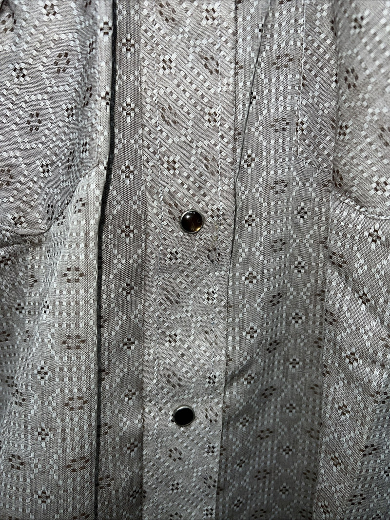 New Men’s Tem Tex Western Flare Long Sleeve Pearl Snap 14.5 X 33 Small A-182