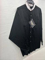 New Men’s Brooks & Dunn Black Long Sleeve Button Up XL M-89