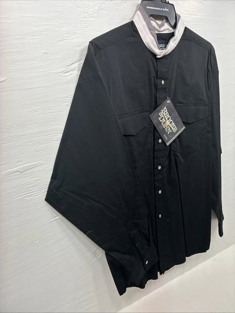 New Men’s Brooks & Dunn Black Long Sleeve Button Up XL M-89