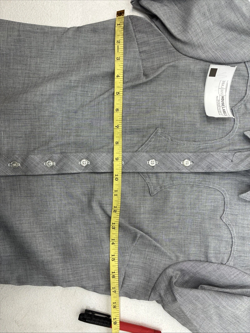 New Women’s Dickson Jenkins Gray Long Sleeve Button Up Size 32 MM-30