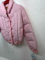 New Women’s Comfy Pink puffer Jacket Size 12 #05704 QQ-15 