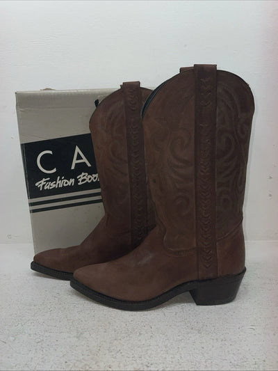 New Men’s Brown Capezio Cowboy Boots. M C 309 8.5 8 1/2 D. 1-121