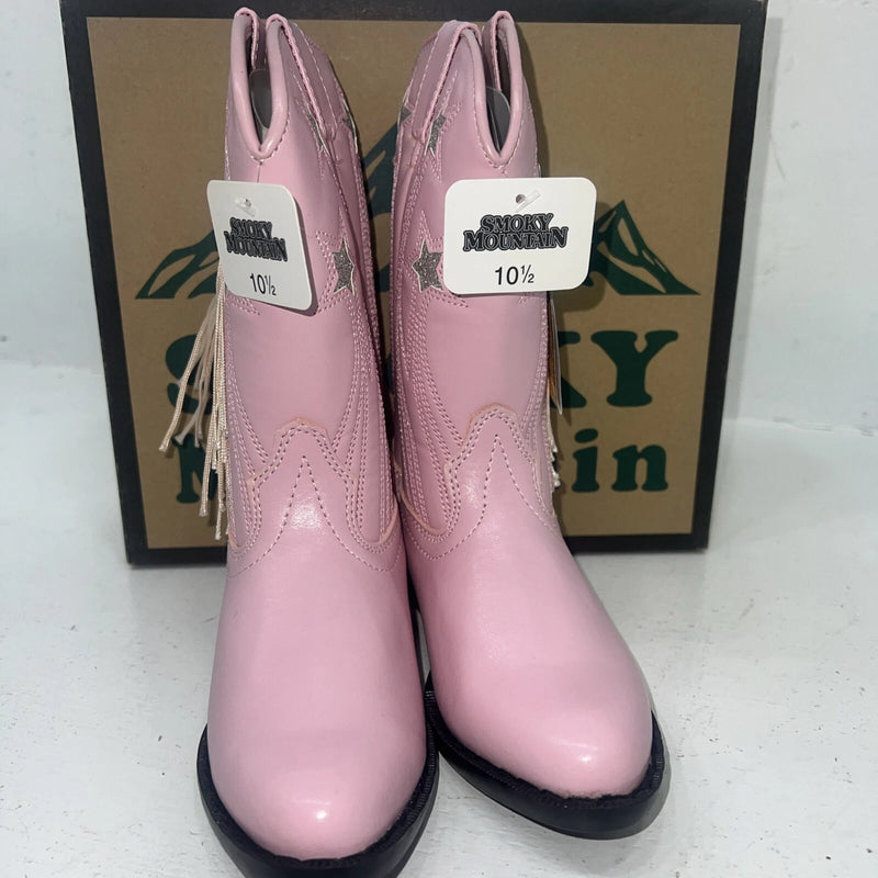 New Children’s Pink Smoky Mountain Cowboy Boots. 1058JC 10.5 10 1/2. 24-56