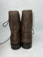 New Women’s Brown Lace Up Texas Brand Cowboy Boots. 4471 7.5 7 1/2 M. 17-97