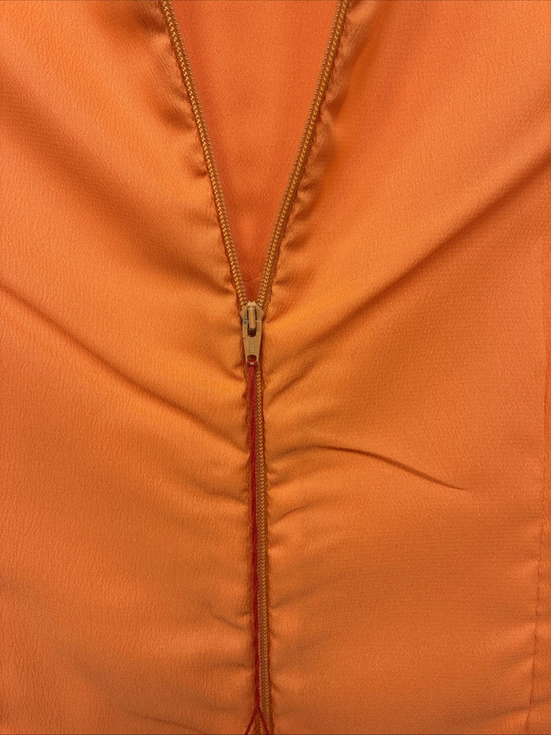 New Women’s Panhandle Slim Orange Long Sleeve Zip Up Size 12 TT-137