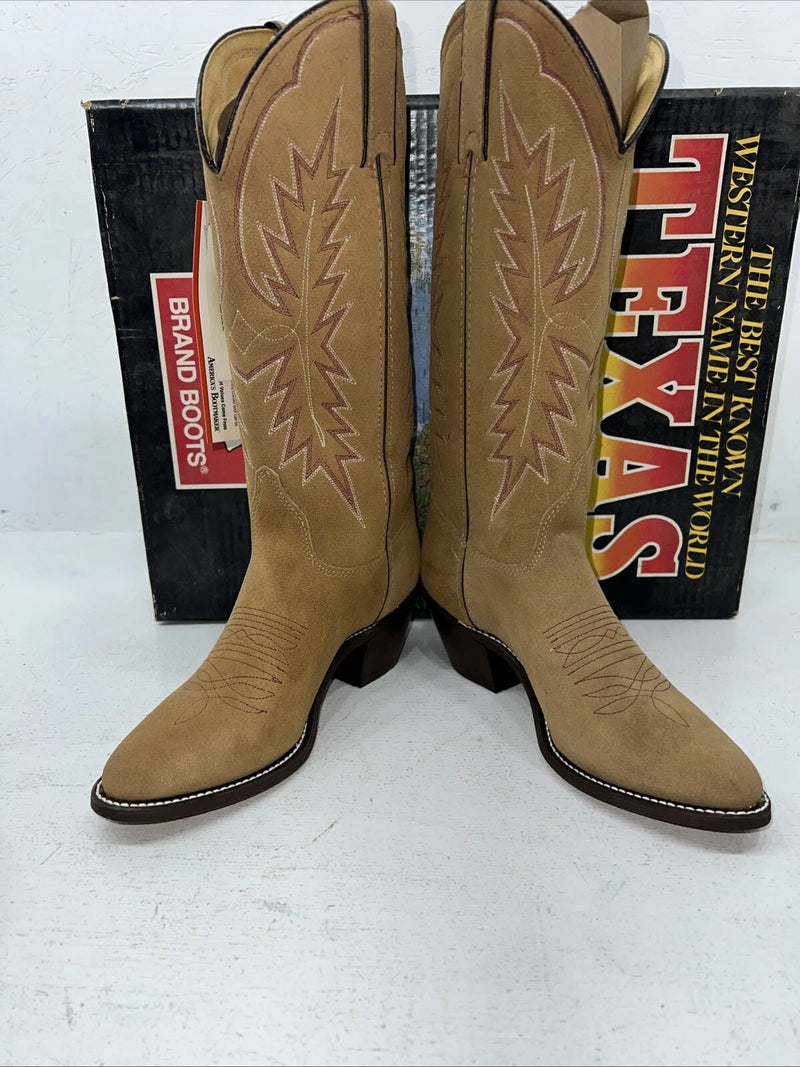 New Women’s Brown Texas Brand Cowboy Boots. 4906 6.5 6 1/2 M. 19-119