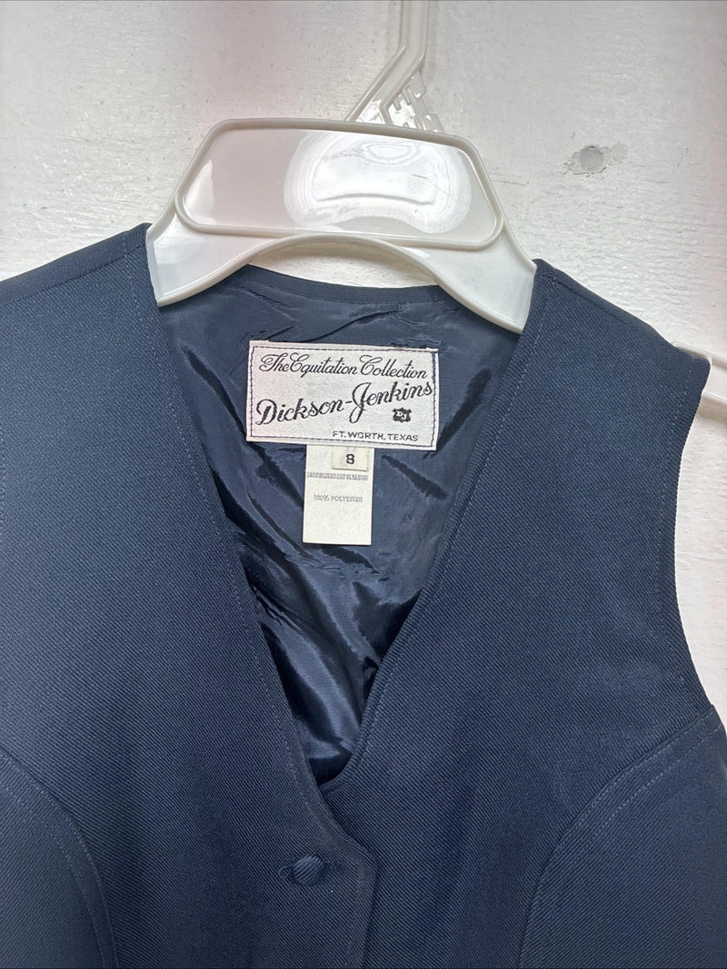 New Kids Dickson Jenkins Blue Vest Button Up Size 8 Girls TT-54