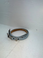 New Blue Genuine Leather Nocona Silver Pendent 34” Belt #277 JJ-89