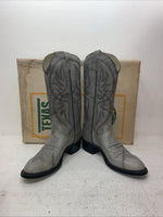 New Men’s Gray Texas Brand Cowboy Boots. 6802 6.5 6 1/3 D. 1-29