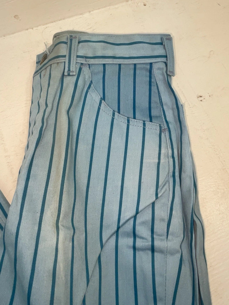 New Vintage Blue Striped Lee Polyester Pants #4605 VV-18