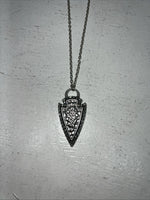 New Women’s Rock 47 Silver Chain Rectangle Necklace. NC2403R47 A-87