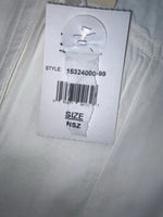 New Women’s White Cumberland Outfitters Long Sleeve Button Up Shirt M 3B-39
