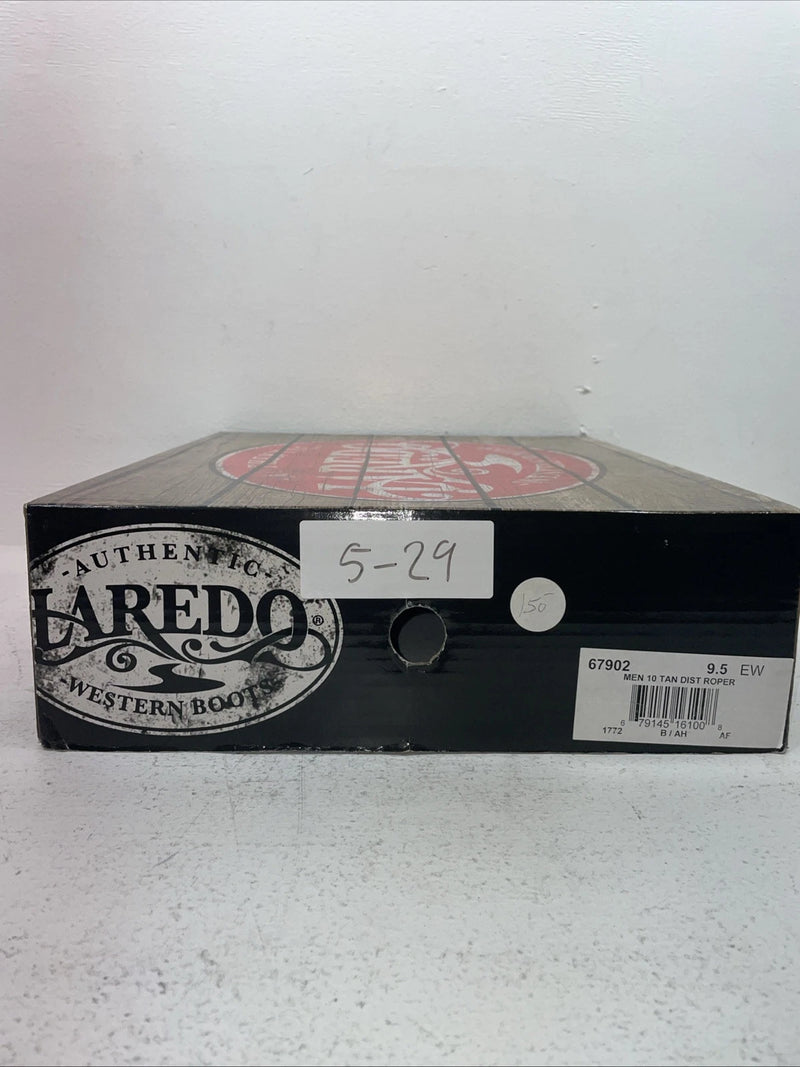 New Men’s Brown Laredo Cowboy Boots. 67902 9.5 9 1/2 E W. 5-29